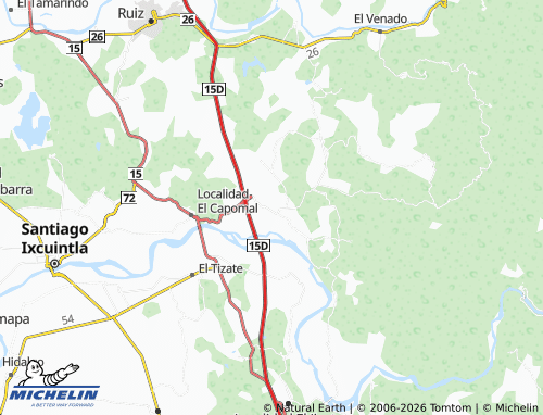 MICHELIN La Cruz map - ViaMichelin