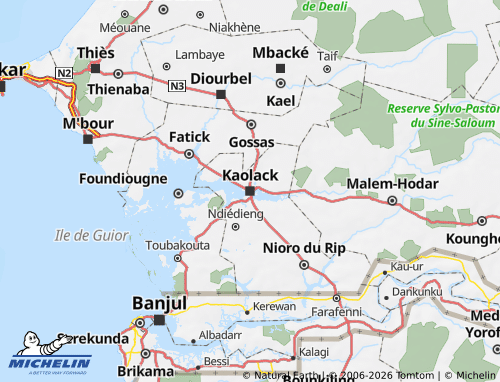 Carte MICHELIN Kaolack - ViaMichelin