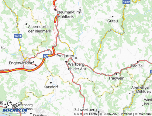 Mapa MICHELIN Pregarten - ViaMichelin