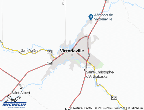 Mapa MICHELIN Victoriaville - ViaMichelin