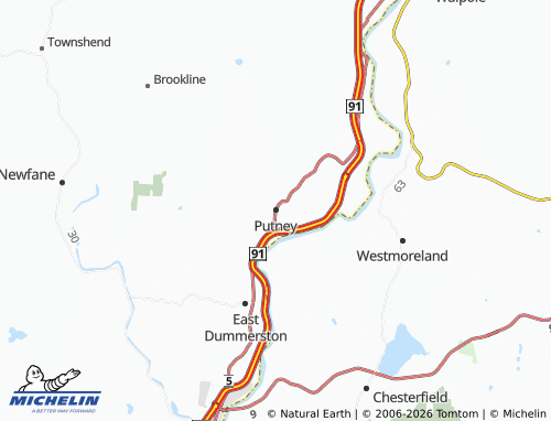 Mapa MICHELIN Putney - ViaMichelin