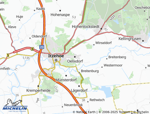 MICHELIN Oelixdorf map - ViaMichelin
