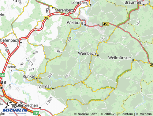 MICHELIN Falkenbach map - ViaMichelin