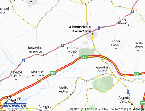 Carte MICHELIN Loutros - ViaMichelin