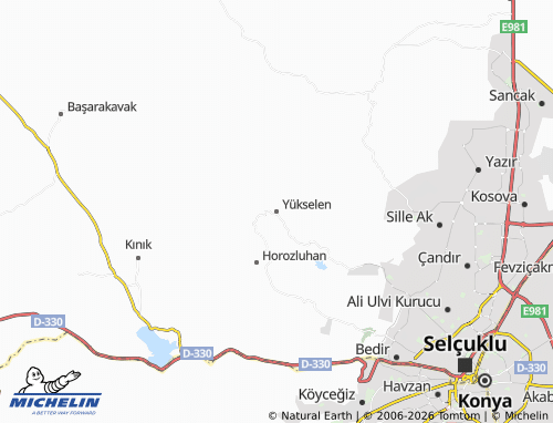 Mappa MICHELIN Yükselen - ViaMichelin