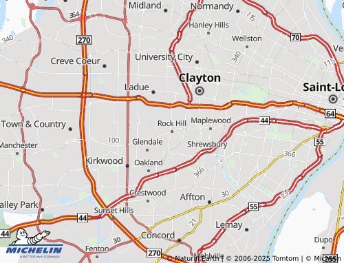 Mapa MICHELIN Rock Hill - ViaMichelin