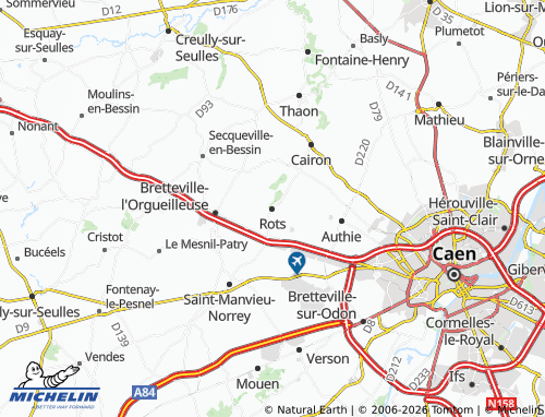 Mappa MICHELIN Rots - ViaMichelin