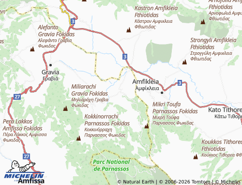 Carte MICHELIN Polydrosos - ViaMichelin