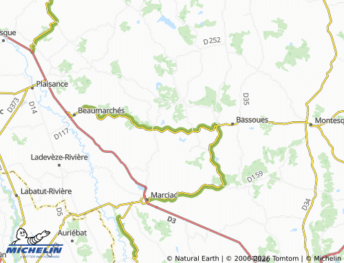 Mappa MICHELIN Armous-et-Cau - ViaMichelin