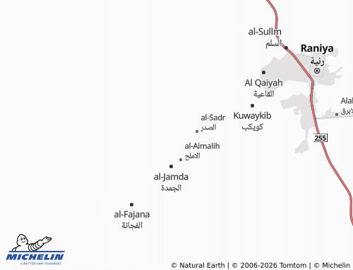 Carte MICHELIN al-Naghar - ViaMichelin