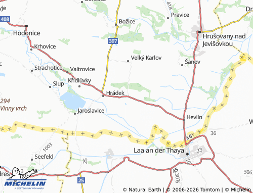 Mappa MICHELIN Dyjákovice - ViaMichelin