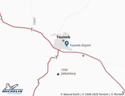 MICHELIN-Landkarte Tsumeb Extension 7 - ViaMichelin