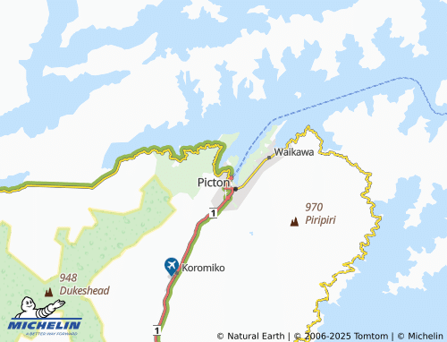 MICHELIN-Landkarte Shakespeare Bay - ViaMichelin