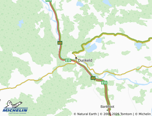 Mappa MICHELIN Dunkeld - ViaMichelin