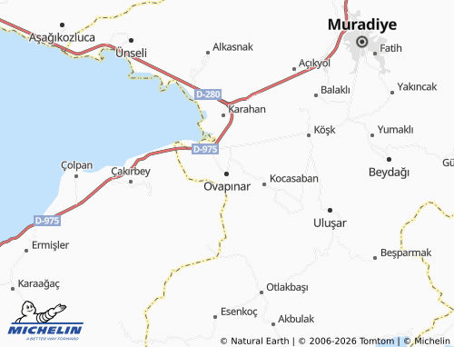 Mappa MICHELIN Ovapınar - ViaMichelin