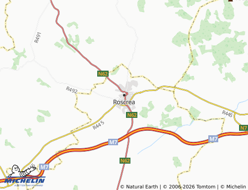 MICHELIN Roscrea map - ViaMichelin