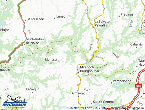 MICHELIN Le Puech map - ViaMichelin