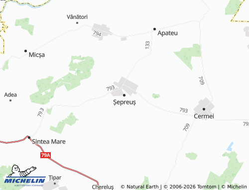 MICHELIN Șepreuș map - ViaMichelin