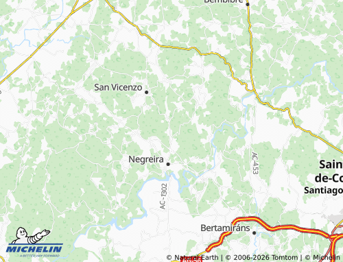 MICHELIN San Mamede do Monte map - ViaMichelin