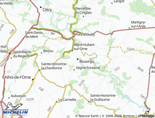 Mappa MICHELIN Rouvrou - ViaMichelin