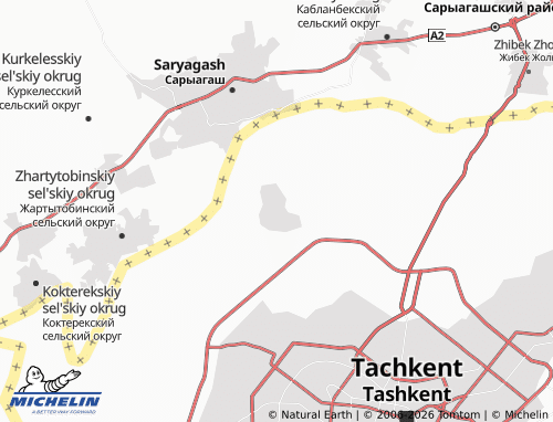 Mappa MICHELIN Saryagach - ViaMichelin