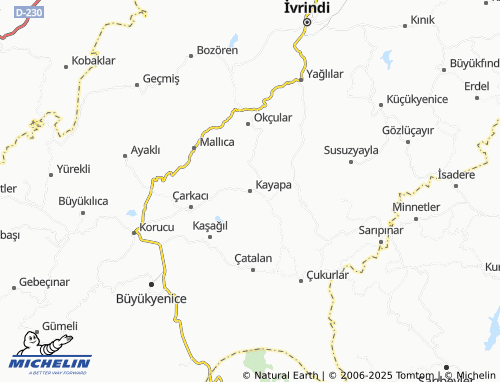 MICHELIN Kayapa map - ViaMichelin