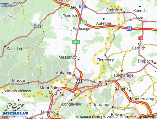 Kaart MICHELIN Messancy - ViaMichelin