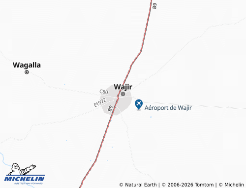 MICHELIN Wajir map - ViaMichelin