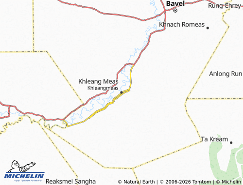 Kaart MICHELIN Khleangmeas - ViaMichelin