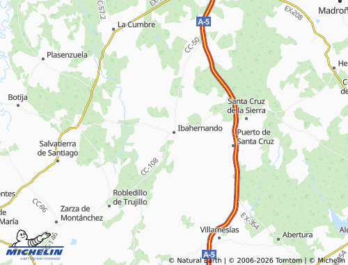 Mapa MICHELIN Ibahernando - ViaMichelin