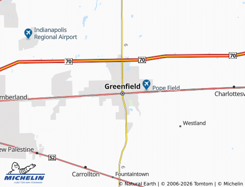 Mappa MICHELIN Greenfield - ViaMichelin