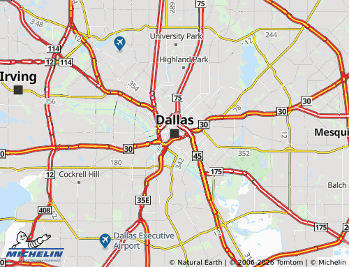 Mapa MICHELIN Dallas - ViaMichelin