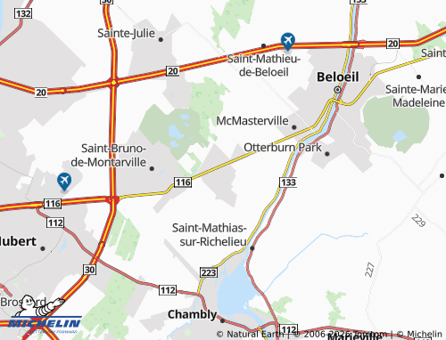 MICHELIN Saint-Basile-le-Grand map - ViaMichelin