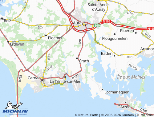 Mappa MICHELIN Crach - ViaMichelin