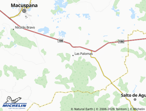 Mappa MICHELIN Las Palomas - ViaMichelin