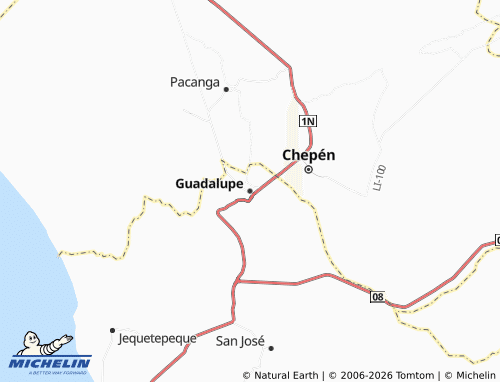 MICHELIN Guadalupe map - ViaMichelin