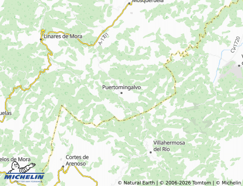 Kaart MICHELIN Puertomingalvo - ViaMichelin