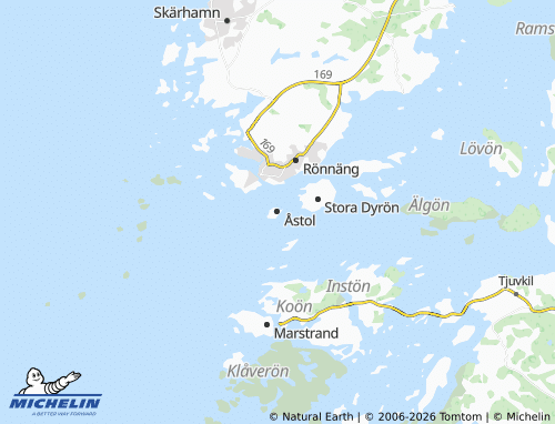 Mapa MICHELIN Åstol - ViaMichelin