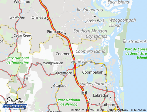 Mappa MICHELIN Coomera - ViaMichelin