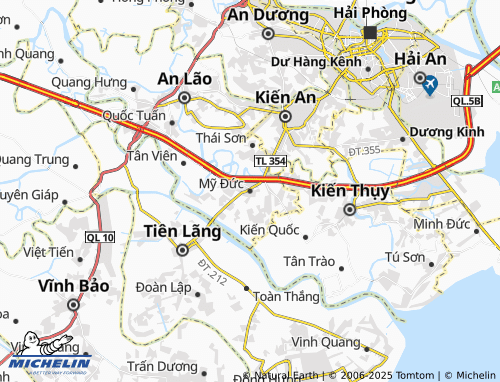 MICHELIN Mỹ Đức map - ViaMichelin