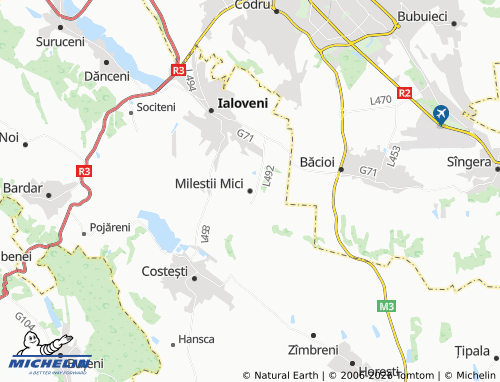 Mappa MICHELIN Milestii Mici - ViaMichelin