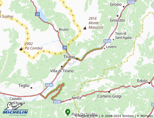 MICHELIN Tirano map - ViaMichelin