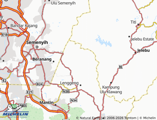 MICHELIN Bukit Broga map - ViaMichelin