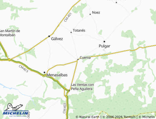 Carte MICHELIN Cuerva - ViaMichelin