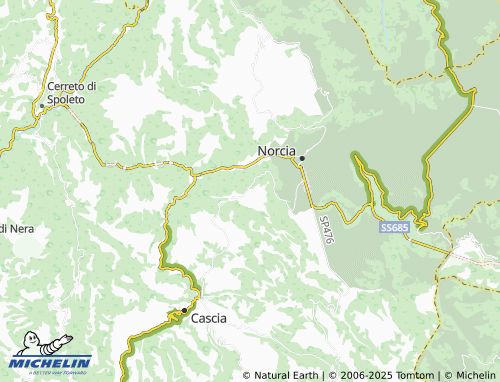 MICHELIN Ospedaletto map - ViaMichelin