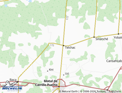 Carte MICHELIN Telchac Pueblo - ViaMichelin