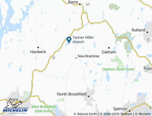 Mappa MICHELIN New Braintree - ViaMichelin