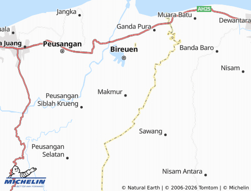 Mapa MICHELIN Makmur - ViaMichelin