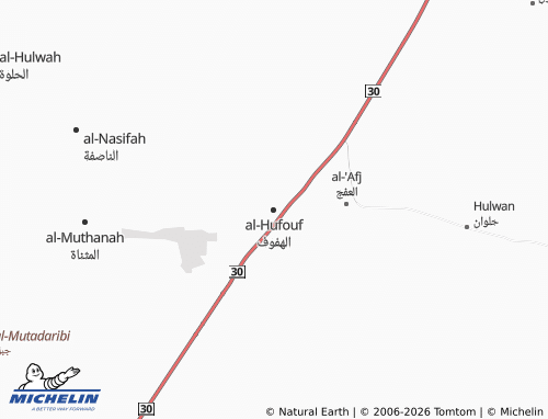 Carte MICHELIN al-Hufouf - ViaMichelin