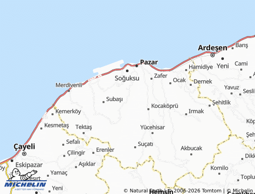 MICHELIN Aktepe map - ViaMichelin